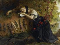 Ophelie - Ophelia Par Severn, Joseph (1793-1879). Oil on Canvas, Size : 103X142,5, 1860, Private Co-Joseph Severn-Giclee Print