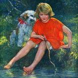 "Lazy Summer Day," Country Gentleman Cover, August 1, 1926-Joseph Simont-Premier Image Canvas