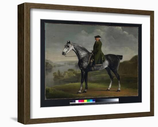Joseph Smyth Esquire, Lieutenant of Whittlebury Forest, Northamptonshire, on a Dapple Grey Horse, C-George Stubbs-Framed Giclee Print