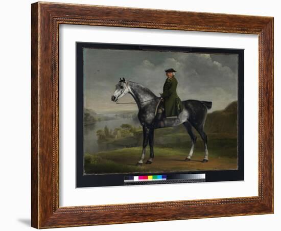 Joseph Smyth Esquire, Lieutenant of Whittlebury Forest, Northamptonshire, on a Dapple Grey Horse, C-George Stubbs-Framed Giclee Print