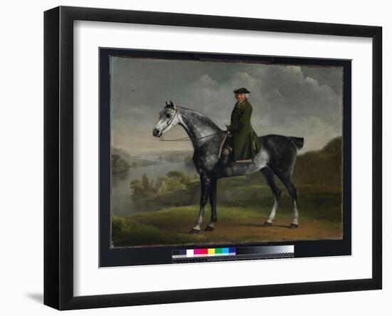 Joseph Smyth Esquire, Lieutenant of Whittlebury Forest, Northamptonshire, on a Dapple Grey Horse, C-George Stubbs-Framed Giclee Print