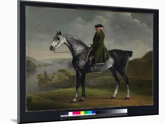 Joseph Smyth Esquire, Lieutenant of Whittlebury Forest, Northamptonshire, on a Dapple Grey Horse, C-George Stubbs-Mounted Giclee Print