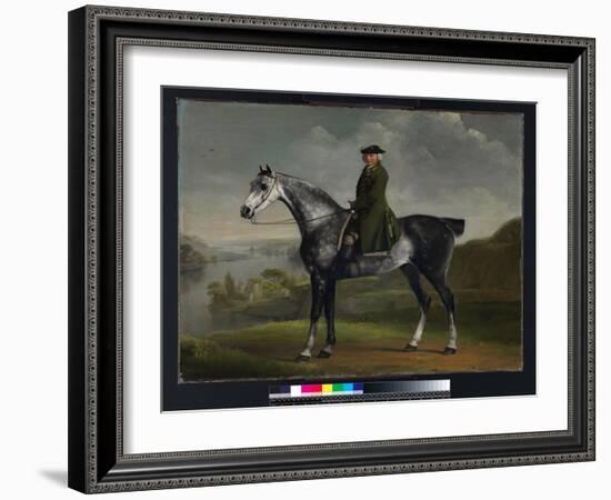 Joseph Smyth Esquire, Lieutenant of Whittlebury Forest, Northamptonshire, on a Dapple Grey Horse, C-George Stubbs-Framed Giclee Print