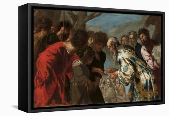 Joseph Sold by His Brothers, C.1657-58-Francesco Maffei-Framed Premier Image Canvas