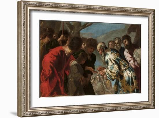 Joseph Sold by His Brothers, C.1657-58-Francesco Maffei-Framed Giclee Print