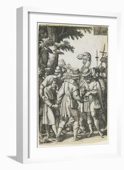 Joseph Sold to the Ishmaelites, 1546-Georg Pencz-Framed Giclee Print