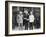 Joseph Stalin, Harry Truman, and Winston Churchill at the Potsdam Conference-null-Framed Photo