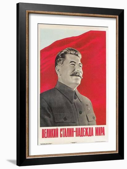 Joseph Stalin in Uniform-null-Framed Art Print