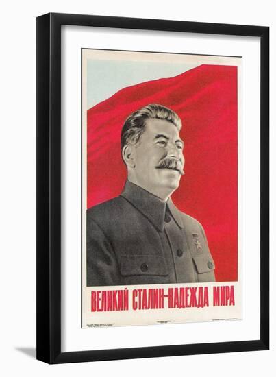 Joseph Stalin in Uniform-null-Framed Art Print