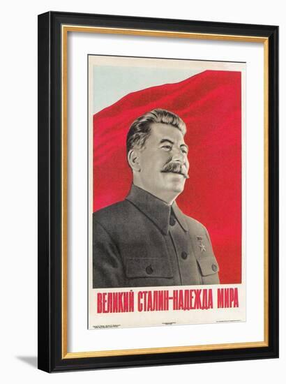 Joseph Stalin in Uniform-null-Framed Art Print