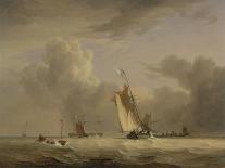 Boats on the Yare Near Bramenton, Norfolk, 1828-Joseph Stannard-Giclee Print