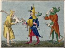 Court Jesters of the 14th Century-Joseph Strutt-Photographic Print