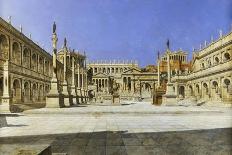 The Roman Forum-Joseph Theodore Hansen-Framed Premier Image Canvas