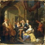 A Tea Party, C.1720-Joseph Van Aken-Giclee Print