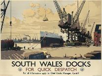 Poster Advertising South Wales Docks, 1947-Joseph Werner-Giclee Print