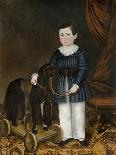 Baby in Wicker Basket, 1840-Joseph Whiting Stock-Art Print