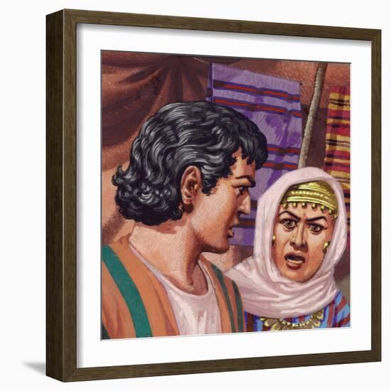 Joseph with the Wife of Potiphar-Pat Nicolle-Framed Giclee Print