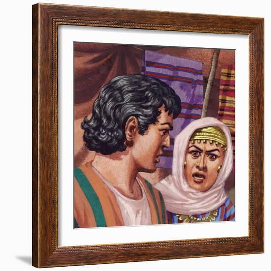 Joseph with the Wife of Potiphar-Pat Nicolle-Framed Giclee Print