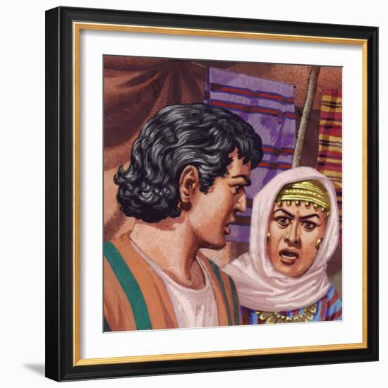 Joseph with the Wife of Potiphar-Pat Nicolle-Framed Giclee Print