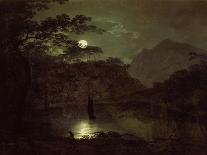 Vesuvius from Posillipo, C.1788 (Oil on Panel)-Joseph Wright Of Derby-Giclee Print