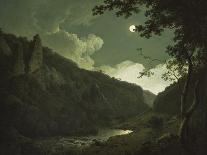 Lake with Castle on a Hill, 1787-Joseph Wright of Derby-Giclee Print
