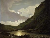 A Moonlit Lake by a Castle-Joseph Wright of Derby-Giclee Print