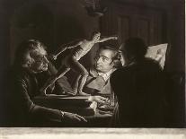 Three Persons Viewing the Gladiator by Candlelight, Engraved by William Pether, 1769-Joseph Wright of Derby-Giclee Print