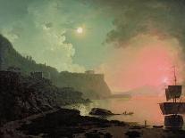 Vesuvius from Posillipo, C.1788 (Oil on Panel)-Joseph Wright Of Derby-Giclee Print