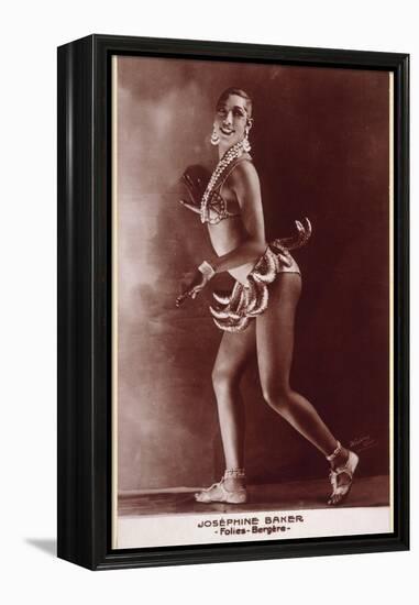 Josephine Baker (1906-1975)-null-Framed Premier Image Canvas