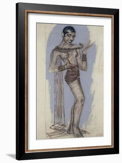 Josephine Baker - a Maquette for an Important Lacquer Panel, C.1927-Jean Dunand-Framed Giclee Print