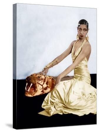 josephine baker gold dress Original Sketch by Eric De Juan for Josephine Baker's Stage Costumes   SPARC Digital