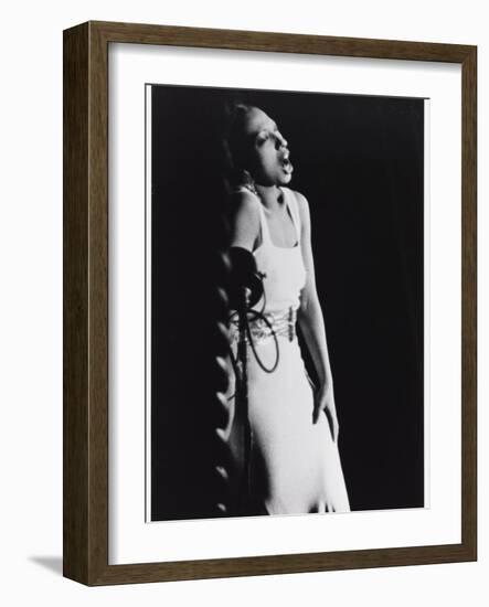 Josephine Baker sings at a charity affair in Paris, 1937-Lucien Aigner-Framed Photographic Print