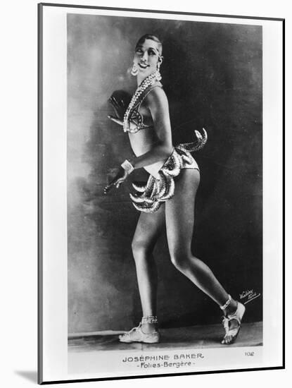 Josephine Baker-Stanislaus Walery-Mounted Giclee Print