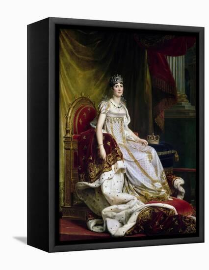 Joséphine De Beauharnais, the First Wife of Napoléon Bonaparte in Coronation Costume, 1807-1808-François Pascal Simon Gérard-Framed Premier Image Canvas