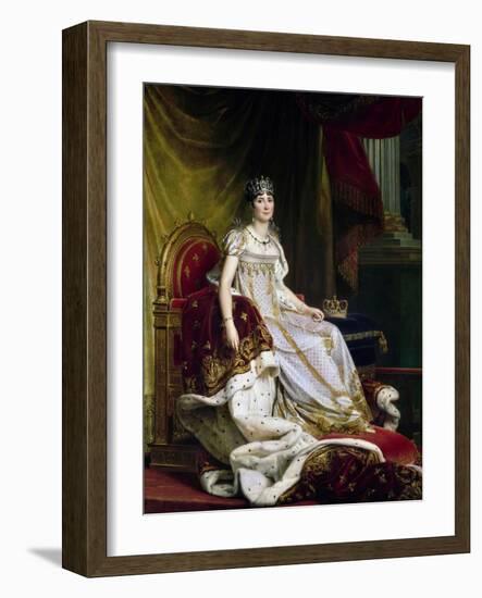 Joséphine De Beauharnais, the First Wife of Napoléon Bonaparte in Coronation Costume, 1807-1808-François Pascal Simon Gérard-Framed Giclee Print