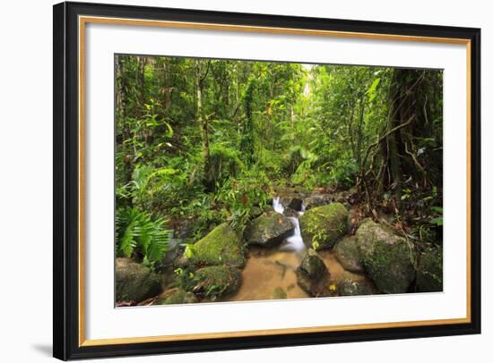 Josephine Falls Is One of the Most Popular Sets of Waterfalls on the South Side of Cairns-Paul Dymond-Framed Photographic Print
