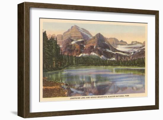 Josephine Lake, Glacier Park, Montana-null-Framed Art Print