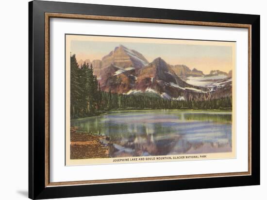 Josephine Lake, Glacier Park, Montana-null-Framed Art Print