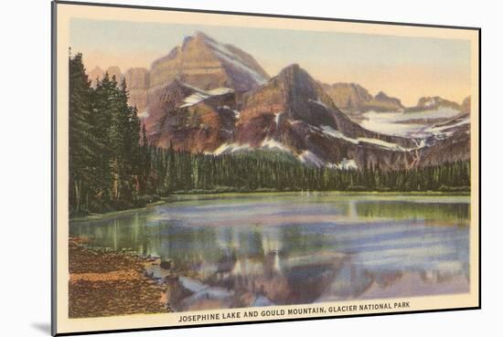 Josephine Lake, Glacier Park, Montana-null-Mounted Art Print