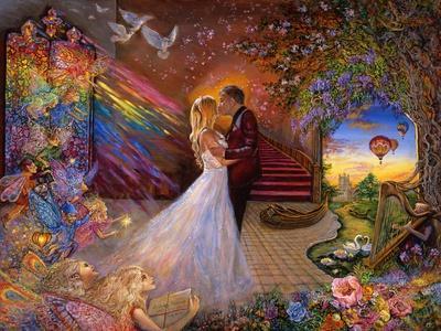 Fairytale Wedding Giclee Print - Josephine Wall | Art.com