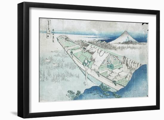 Joshu, Ushibori, Hetachi Provinces from the Series Thirty Six Views of Fuji, 19th century-Katsushika Hokusai-Framed Giclee Print