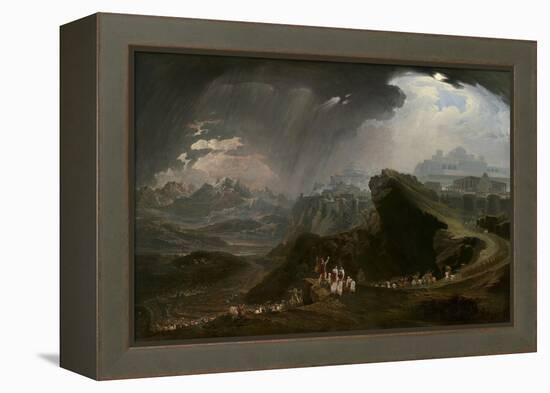 Joshua Commanding the Sun to Stand Still Upon Gibeon, 1816-John Martin-Framed Premier Image Canvas