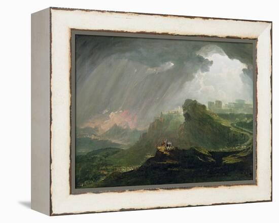 Joshua Commanding the Sun to Stand Still Upon Gibeon, c.1840-John Martin-Framed Premier Image Canvas