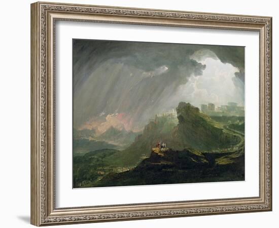 Joshua Commanding the Sun to Stand Still Upon Gibeon, c.1840-John Martin-Framed Giclee Print