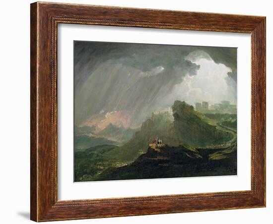 Joshua Commanding the Sun to Stand Still Upon Gibeon, c.1840-John Martin-Framed Giclee Print