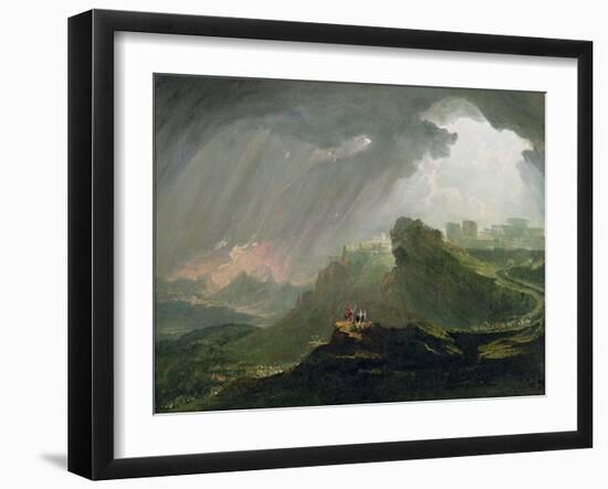 Joshua Commanding the Sun to Stand Still Upon Gibeon, c.1840-John Martin-Framed Giclee Print