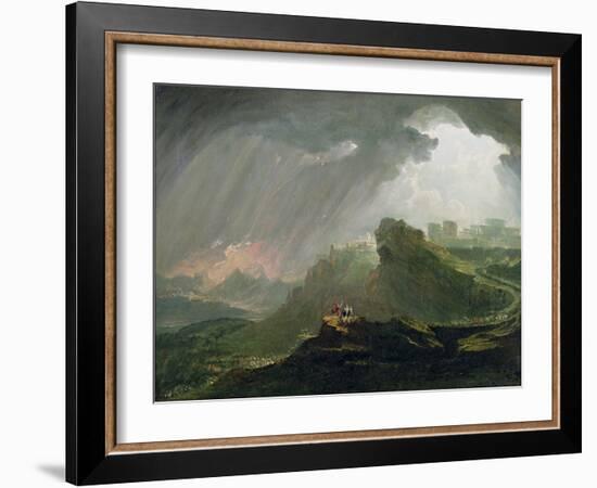 Joshua Commanding the Sun to Stand Still Upon Gibeon, c.1840-John Martin-Framed Giclee Print