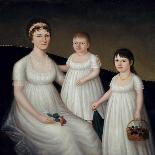 Grace Allison McCurdy and her Daughters, Mary Jane and Letitia Grace, c.1806-Joshua Johnson-Giclee Print