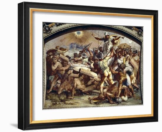 Joshua Stopping the Sun-Raphael-Framed Photo