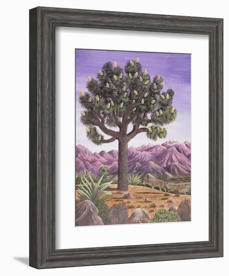 Joshua Tree and Coyote, 1983-Liz Wright-Framed Giclee Print